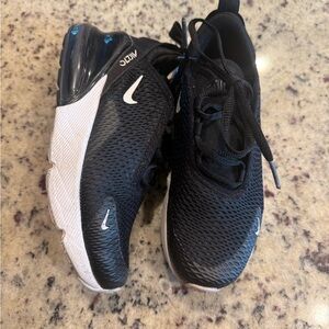 Nike Air Max 270 Black and White Athletic Shoes